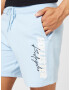 HOLLISTER Pantaloni albastru deschis / negru / alb - Pled.ro