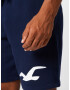 HOLLISTER Pantaloni bleumarin / alb - Pled.ro