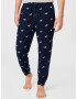 HOLLISTER Pantaloni de pijama bleumarin / alb - Pled.ro