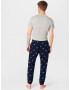 HOLLISTER Pantaloni de pijama bleumarin / alb - Pled.ro