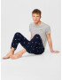 HOLLISTER Pantaloni de pijama bleumarin / alb - Pled.ro