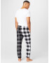 HOLLISTER Pantaloni de pijama negru / alb - Pled.ro