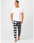 HOLLISTER Pantaloni de pijama negru / alb - Pled.ro