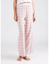 HOLLISTER Pantaloni de pijama roz / roz pal / alb - Pled.ro