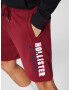 HOLLISTER Pantaloni 'EMEA' bleumarin / roșu vin / alb - Pled.ro