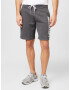 HOLLISTER Pantaloni gri metalic / alb - Pled.ro