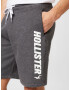 HOLLISTER Pantaloni gri metalic / alb - Pled.ro