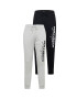 HOLLISTER Pantaloni gri / negru / alb - Pled.ro