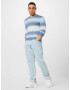 HOLLISTER Pulover albastru / albastru pastel / albastru deschis / alb - Pled.ro