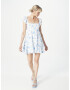 HOLLISTER Rochie albastru deschis / alb - Pled.ro