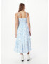 HOLLISTER Rochie albastru deschis / alb - Pled.ro