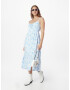 HOLLISTER Rochie albastru deschis / alb - Pled.ro