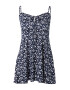 HOLLISTER Rochie albastru închis / alb - Pled.ro