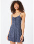 HOLLISTER Rochie bleumarin / alb - Pled.ro