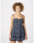 HOLLISTER Rochie bleumarin / alb - Pled.ro