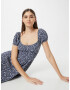 HOLLISTER Rochie bleumarin / alb - Pled.ro