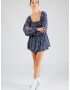 HOLLISTER Rochie bleumarin / alb - Pled.ro