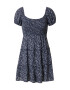 HOLLISTER Rochie bleumarin / albastru deschis / kaki / alb - Pled.ro