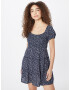 HOLLISTER Rochie bleumarin / albastru deschis / kaki / alb - Pled.ro