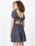 HOLLISTER Rochie bleumarin / albastru deschis / kaki / alb - Pled.ro