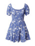 HOLLISTER Rochie de vară bleumarin / kaki / alb - Pled.ro