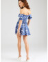 HOLLISTER Rochie de vară bleumarin / kaki / alb - Pled.ro