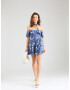 HOLLISTER Rochie de vară bleumarin / kaki / alb - Pled.ro