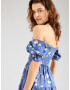 HOLLISTER Rochie de vară bleumarin / kaki / alb - Pled.ro