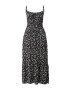 HOLLISTER Rochie de vară gri / negru / alb - Pled.ro