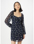 HOLLISTER Rochie 'EMEA' crem / albastru închis / oliv - Pled.ro