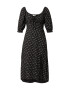 HOLLISTER Rochie negru / alb - Pled.ro