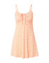 HOLLISTER Rochie portocaliu / alb - Pled.ro