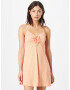 HOLLISTER Rochie portocaliu / alb - Pled.ro