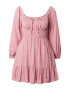 HOLLISTER Rochie rosé / alb - Pled.ro