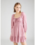 HOLLISTER Rochie rosé / alb - Pled.ro