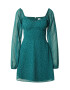 HOLLISTER Rochie 'SWEETHEART' albastru închis / verde închis - Pled.ro