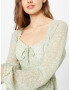 HOLLISTER Rochie tip bluză verde iarbă / verde pastel / alb - Pled.ro