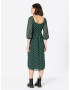 HOLLISTER Rochie verde / alb - Pled.ro