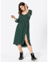 HOLLISTER Rochie verde / alb - Pled.ro