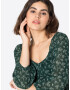 HOLLISTER Rochie verde / alb - Pled.ro