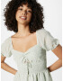 HOLLISTER Rochie verde pastel / alb - Pled.ro