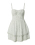 HOLLISTER Rochie verde / verde pastel / alb - Pled.ro