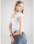 HOLLISTER Top alb - Pled.ro