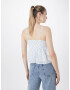 HOLLISTER Top albastru / alb - Pled.ro