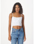 HOLLISTER Top albastru deschis / alb - Pled.ro