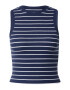 HOLLISTER Top bleumarin / alb - Pled.ro