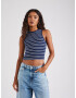 HOLLISTER Top bleumarin / alb - Pled.ro