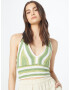 HOLLISTER Top brodat verde stuf / verde kiwi / alb - Pled.ro