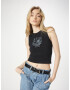 HOLLISTER Top gri deschis / negru - Pled.ro