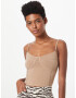 HOLLISTER Top maro deschis - Pled.ro